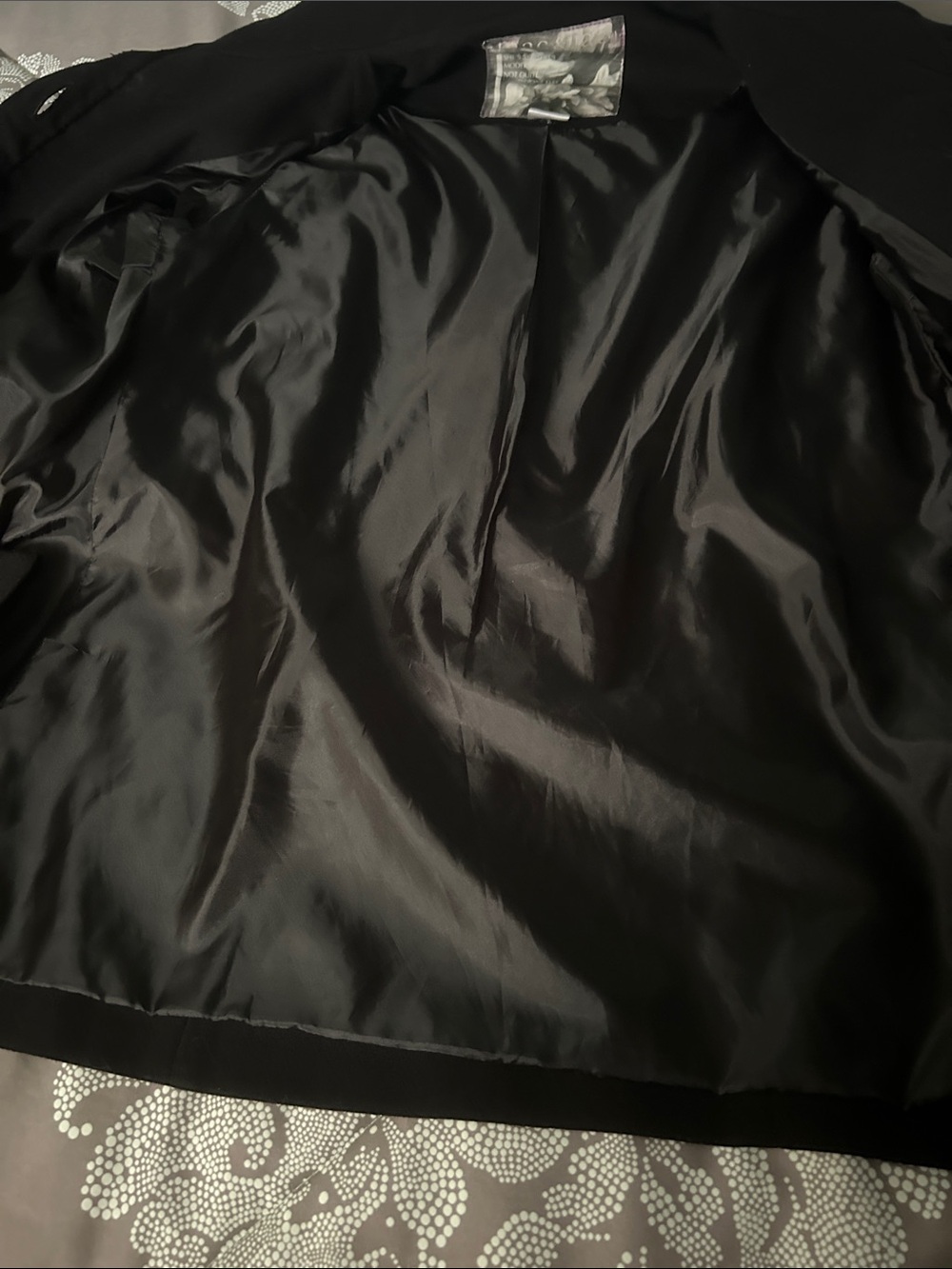 mac & jac Black Ruffled Front jacket with Silver Buttons - Picture 11 of 11